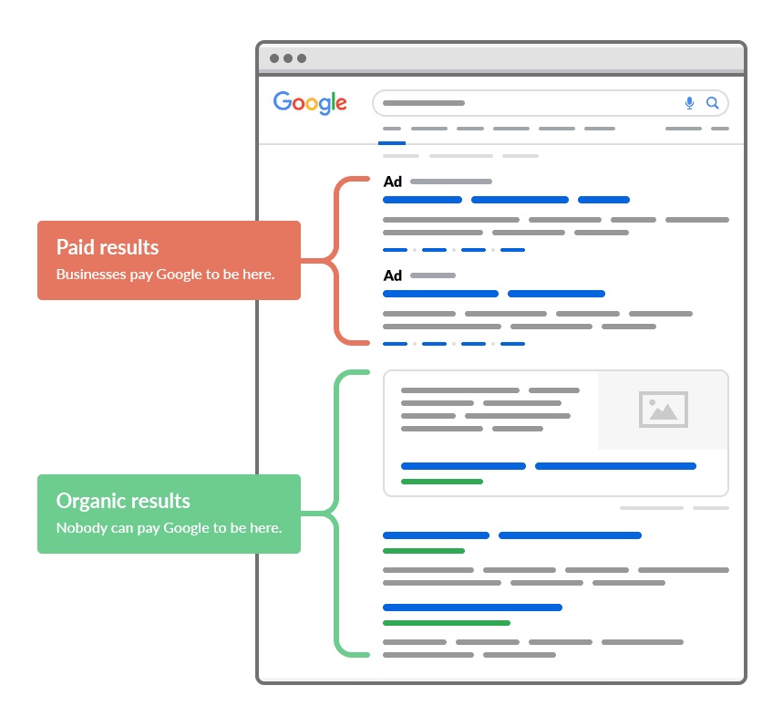 Organic Vs Paid Results Google